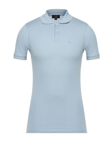 Dunhill Man Polo Shirt Sky Blue Size Xs Cotton