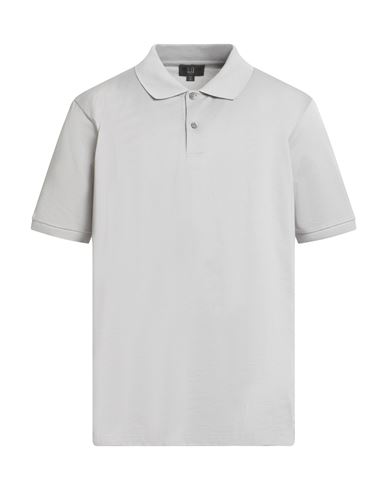Shop Dunhill Man Polo Shirt Light Grey Size S Cotton