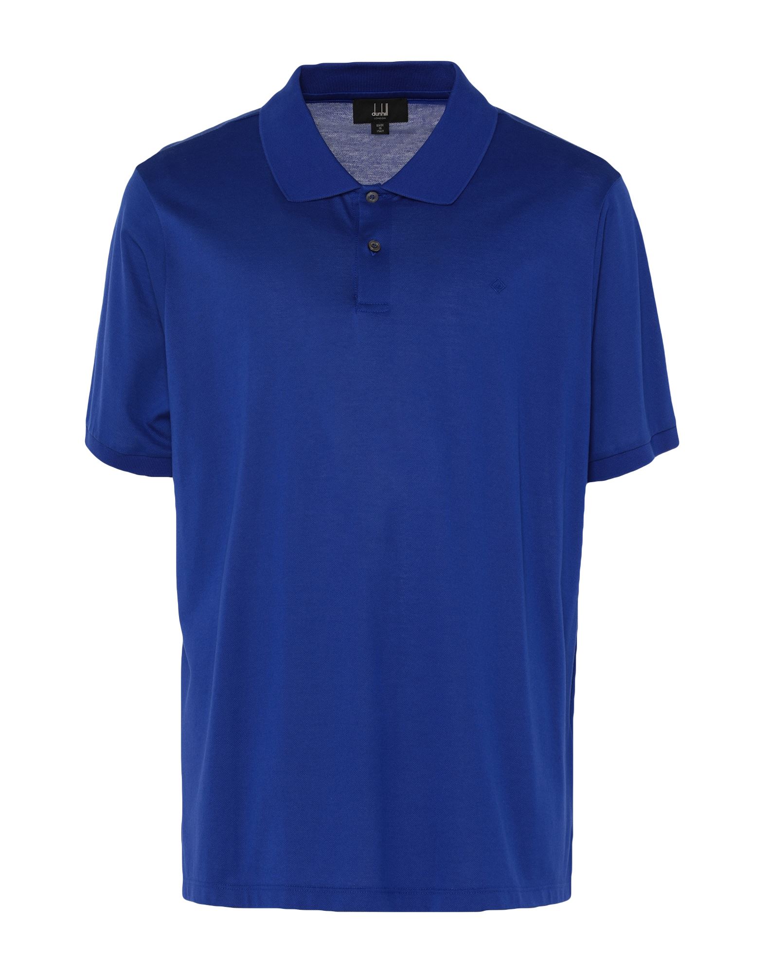 Dunhill Polo Shirts In Bright Blue