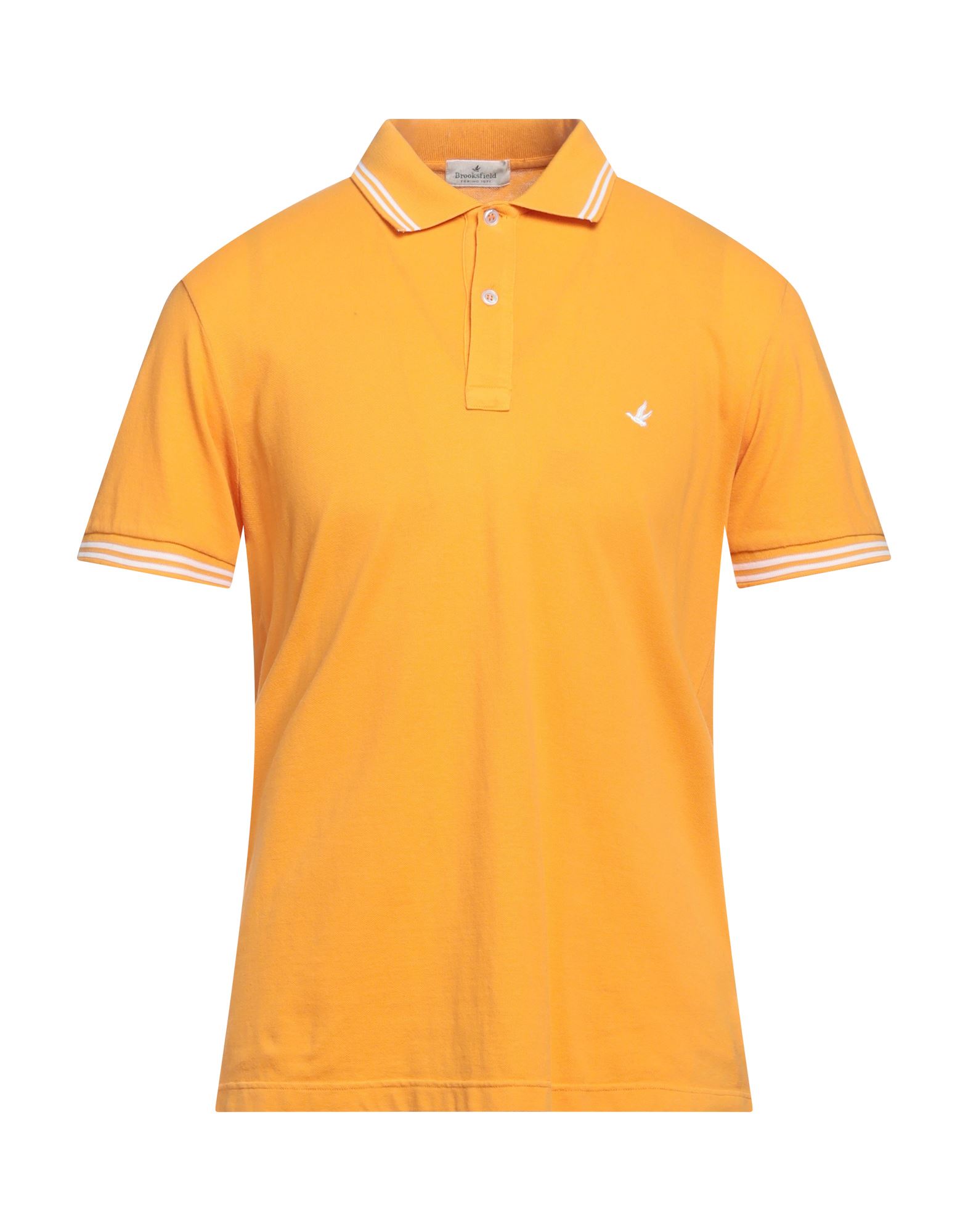 Brooksfield Polo Shirts In Yellow