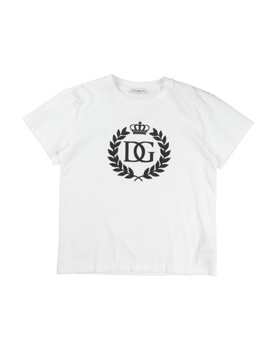 Dolce & Gabbana Babies'  Toddler Boy T-shirt White Size 5 Cotton