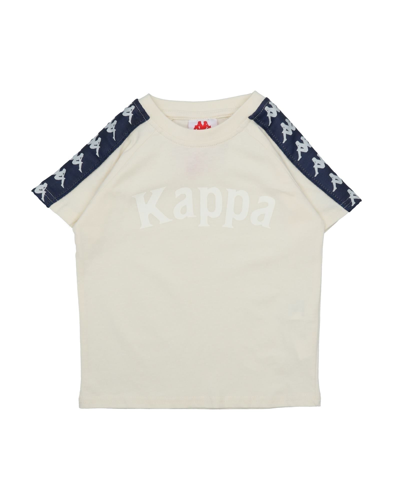 Shop Kappa Toddler Boy T-shirt Ivory Size 6 Cotton In White