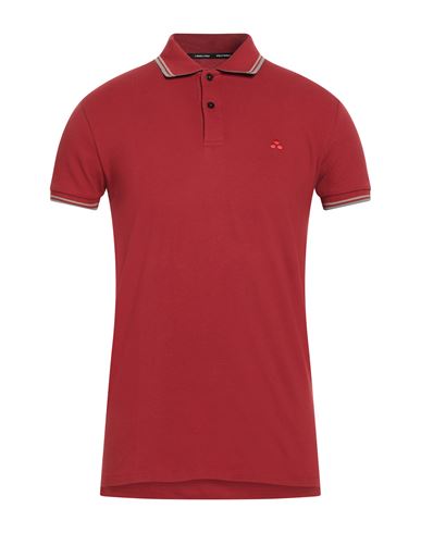 Peuterey Man Polo Shirt Burgundy Size S Cotton, Elastane In Red