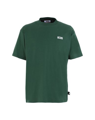 Gcds Man T-shirt Green Size Xxl Cotton
