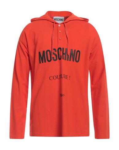 Moschino Man T-shirt Orange Size 40 Cotton