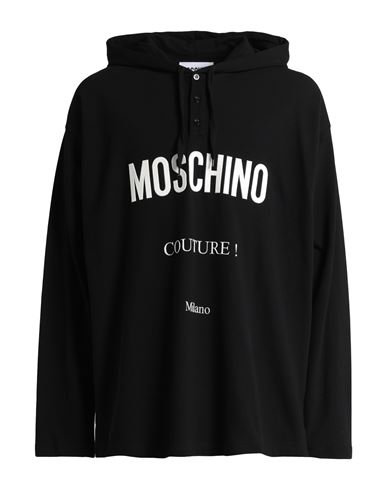 Moschino Man T-shirt Black Size 46 Cotton