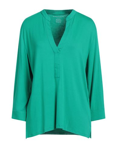 Majestic Filatures Woman T-shirt Green Size 4 Viscose, Elastane