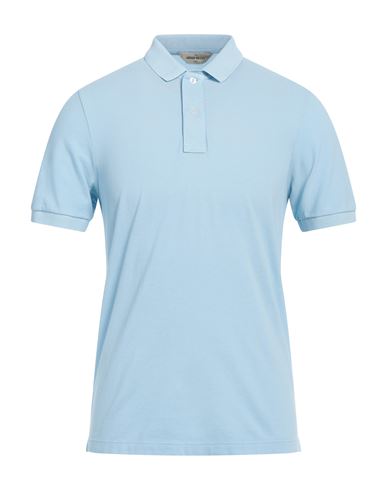 Gran Sasso Man Polo Shirt Light Blue Size 48 Cotton