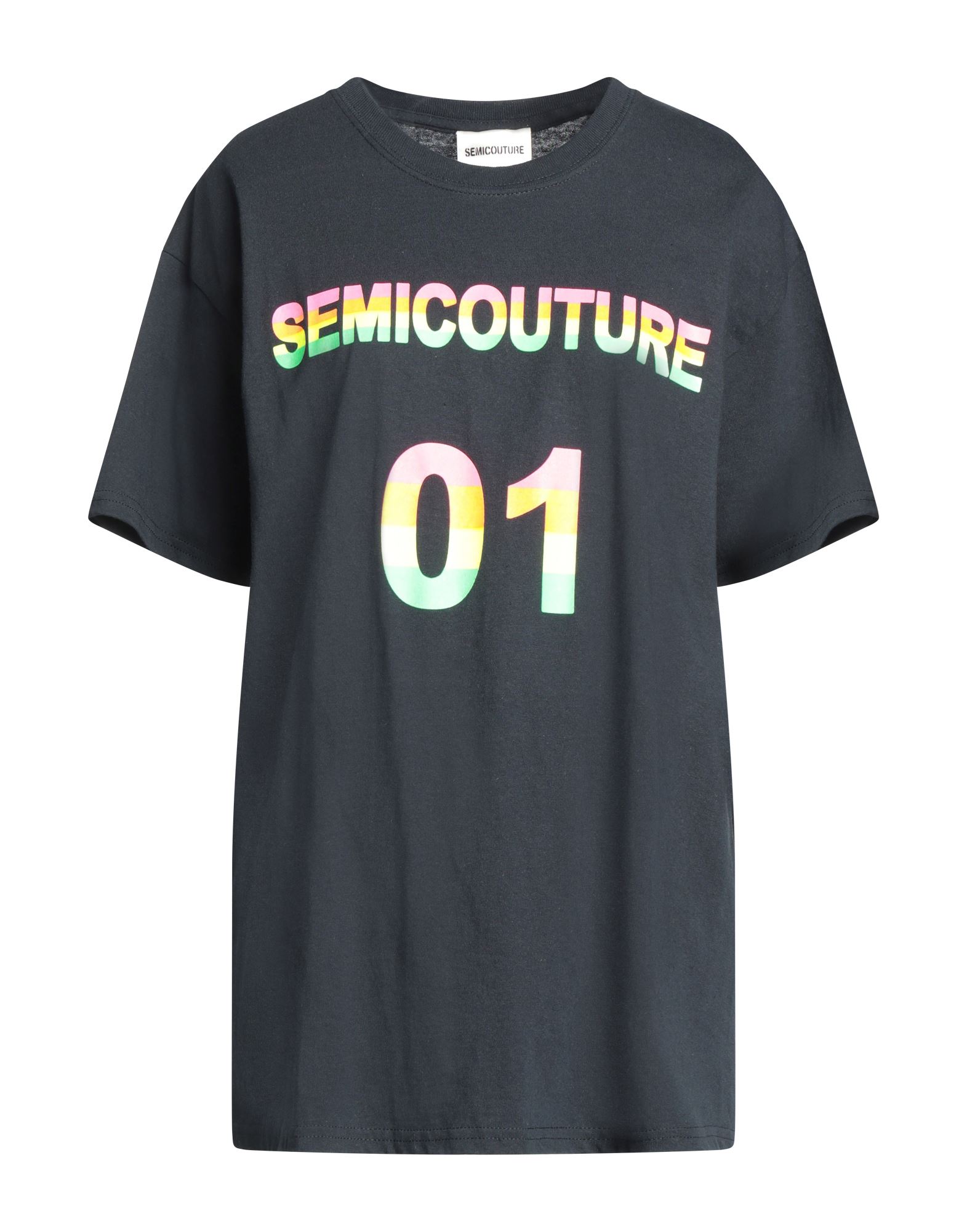 Semicouture T-shirts In Black