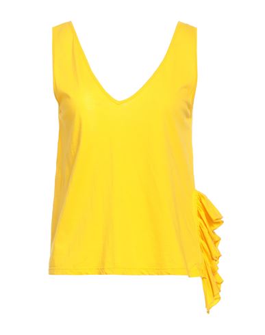 Suoli Woman Top Ocher Size 10 Cotton In Yellow