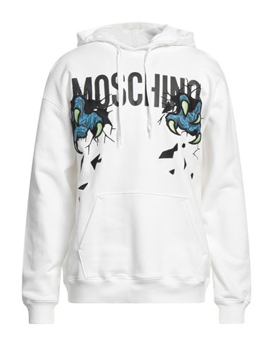 Shop Moschino Man Sweatshirt White Size 44 Cotton