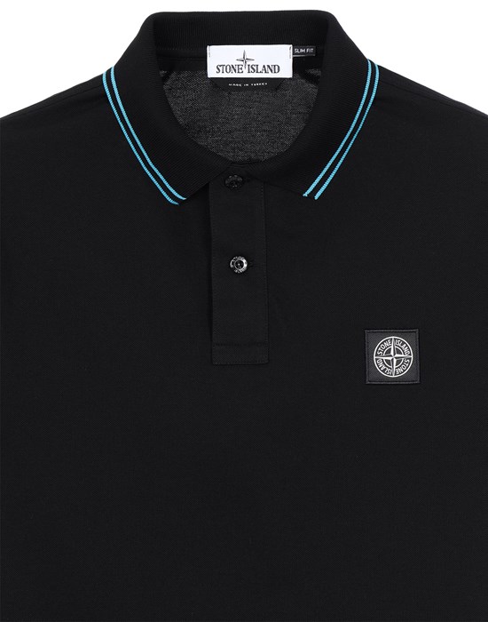 Black stone island hotsell polo shirt