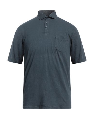 R3d Wöôd Man Polo Shirt Midnight Blue Size M Cotton