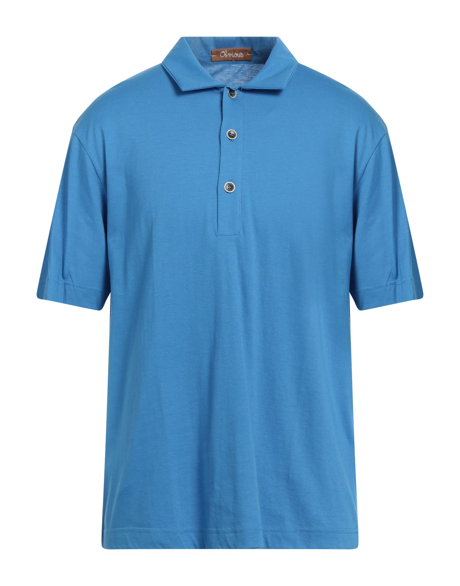 Obvious Basic Polo Shirts In Blue