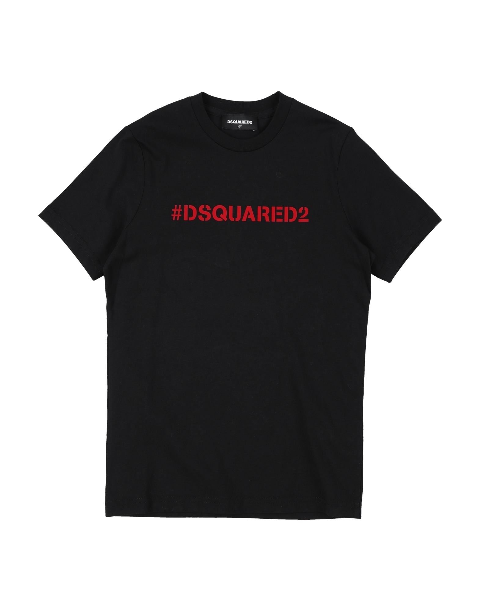 Dsquared2 Kids' T-shirts In Black | ModeSens