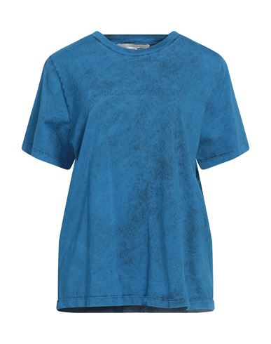 Stella Mccartney Woman T-shirt Azure Size 10-12 Cotton In Blue