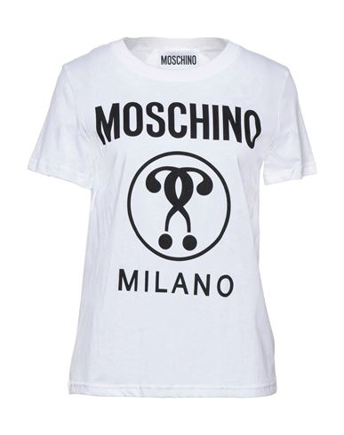 Shop Moschino Woman T-shirt White Size 6 Cotton