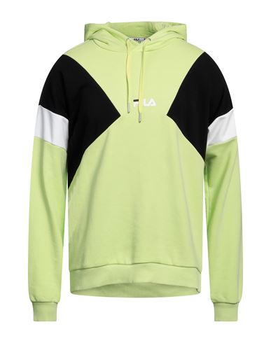 Fila Man Sweatshirt Acid Green Size Xl Cotton, Polyester