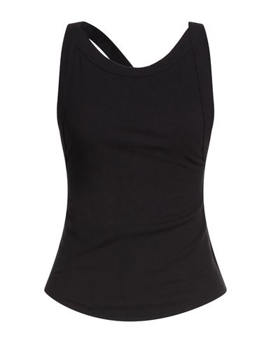 The Line By K Woman Top Black Size L Rayon, Elastane In Black