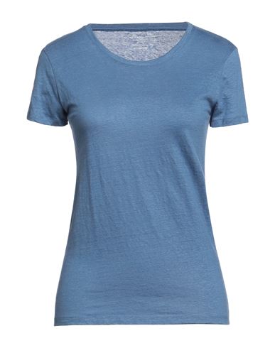 Majestic Filatures Woman T-shirt Pastel Blue Size 1 Linen, Elastane
