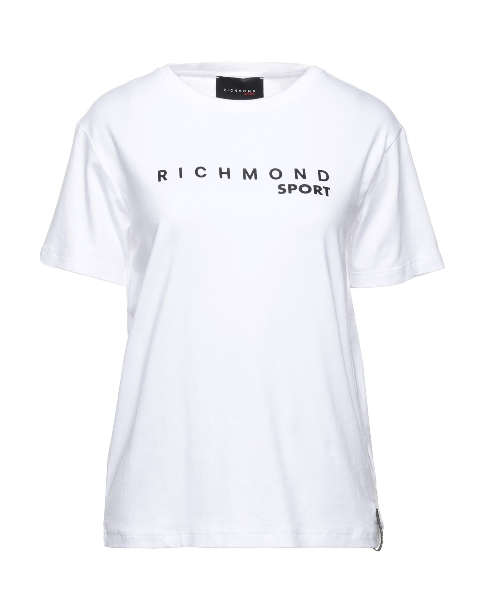 《セール開催中》RICHMOND レディース T シャツ ホワイト XXS コットン 50% / レーヨン 45% / ポリウレタン 5%