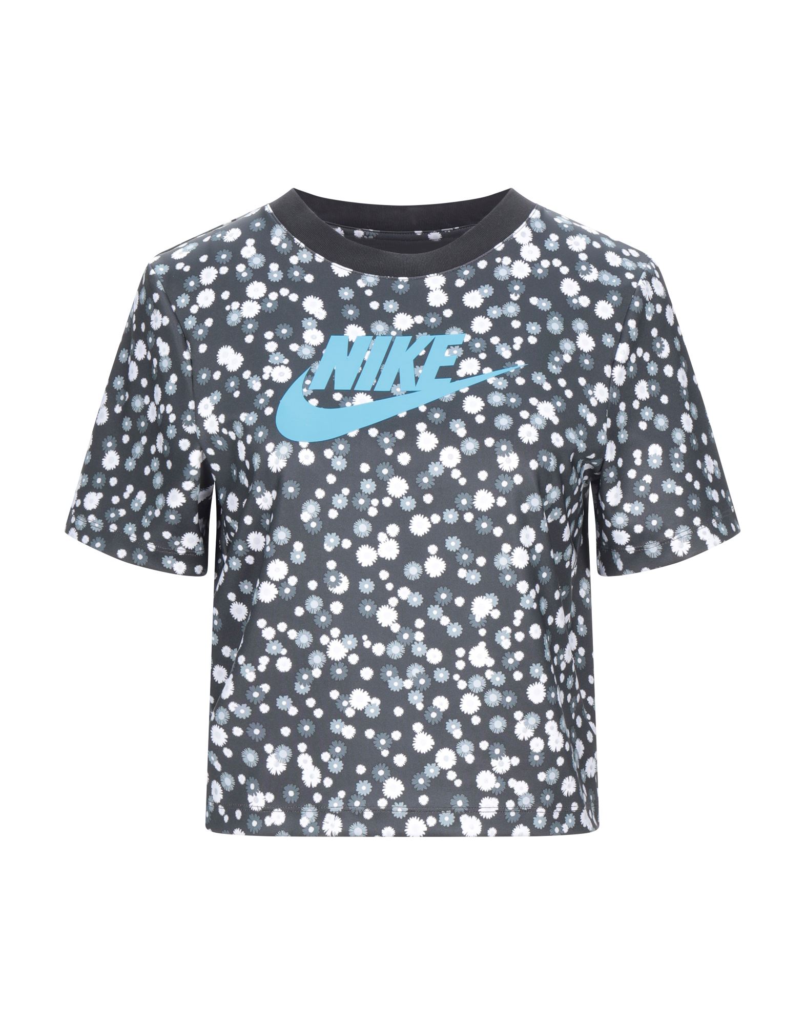 《セール開催中》NIKE レディース T シャツ スチールグレー S ポリエステル 83% / ポリウレタン 17% / リサイクルポリエステル