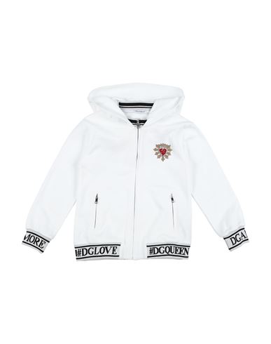 Dolce & Gabbana Babies'  Toddler Girl Sweatshirt White Size 4 Cotton