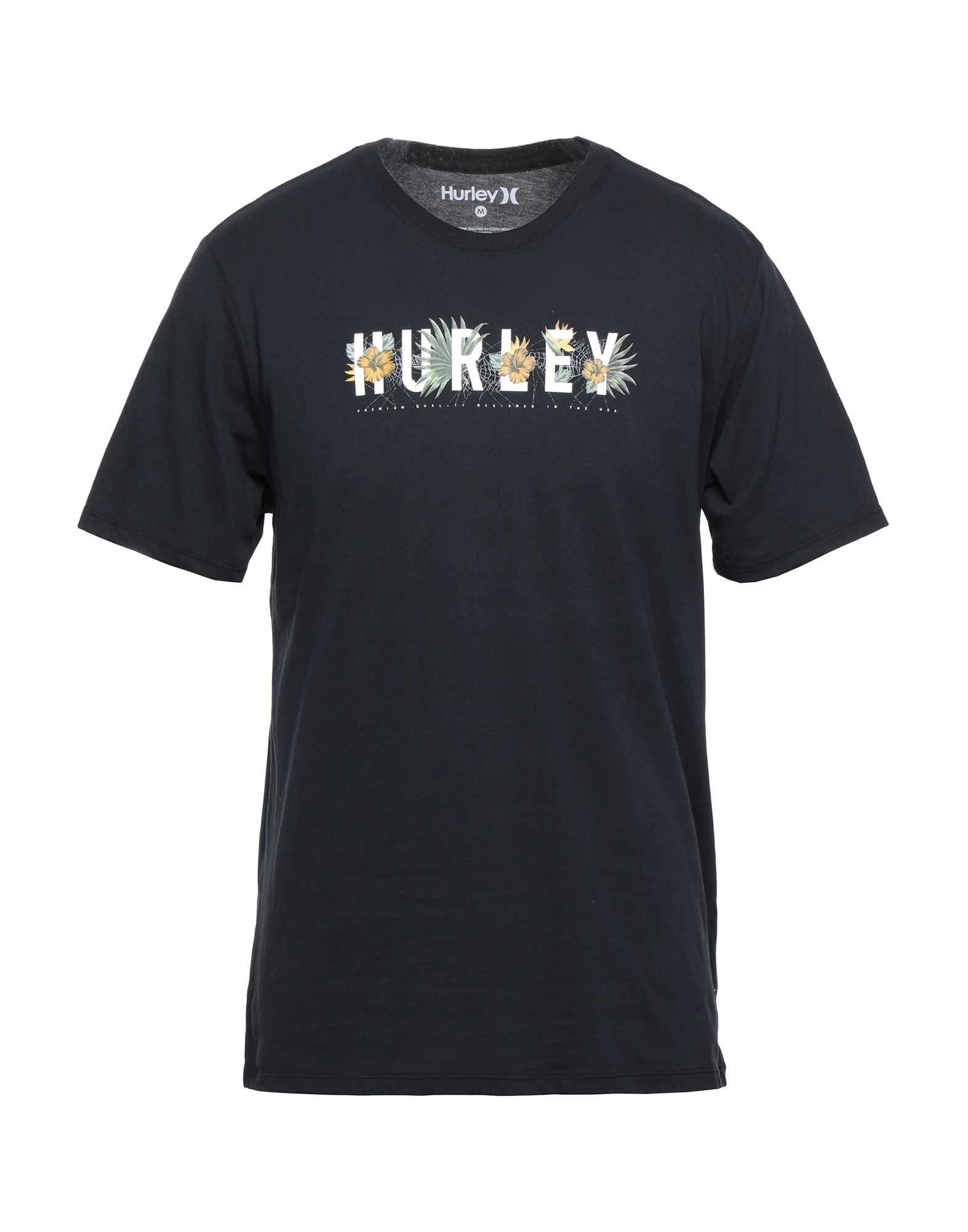 《セール開催中》HURLEY メンズ T シャツ ブラック S コットン 58% / ポリエステル 42%