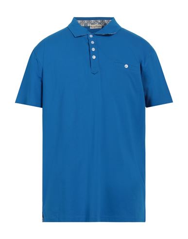 Cashmere Company Man Polo Shirt Blue Size 48 Cotton