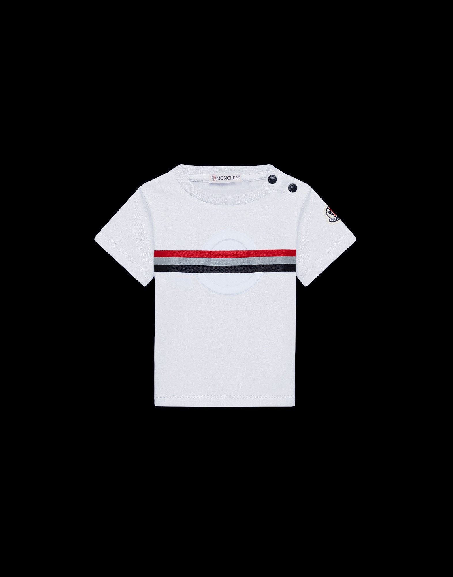 moncler tricolour t shirt