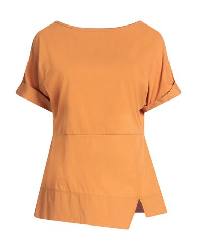 Alpha Studio Woman T-shirt Mandarin Size 6 Cotton, Elastane