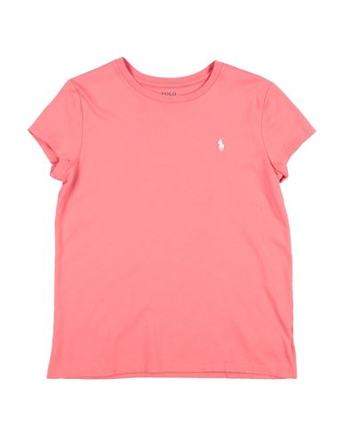 Polo Ralph Lauren Babies'  Cotton Jersey Crew -neck T-shirt Toddler Girl T-shirt Pastel Pink Size 4 Cotton