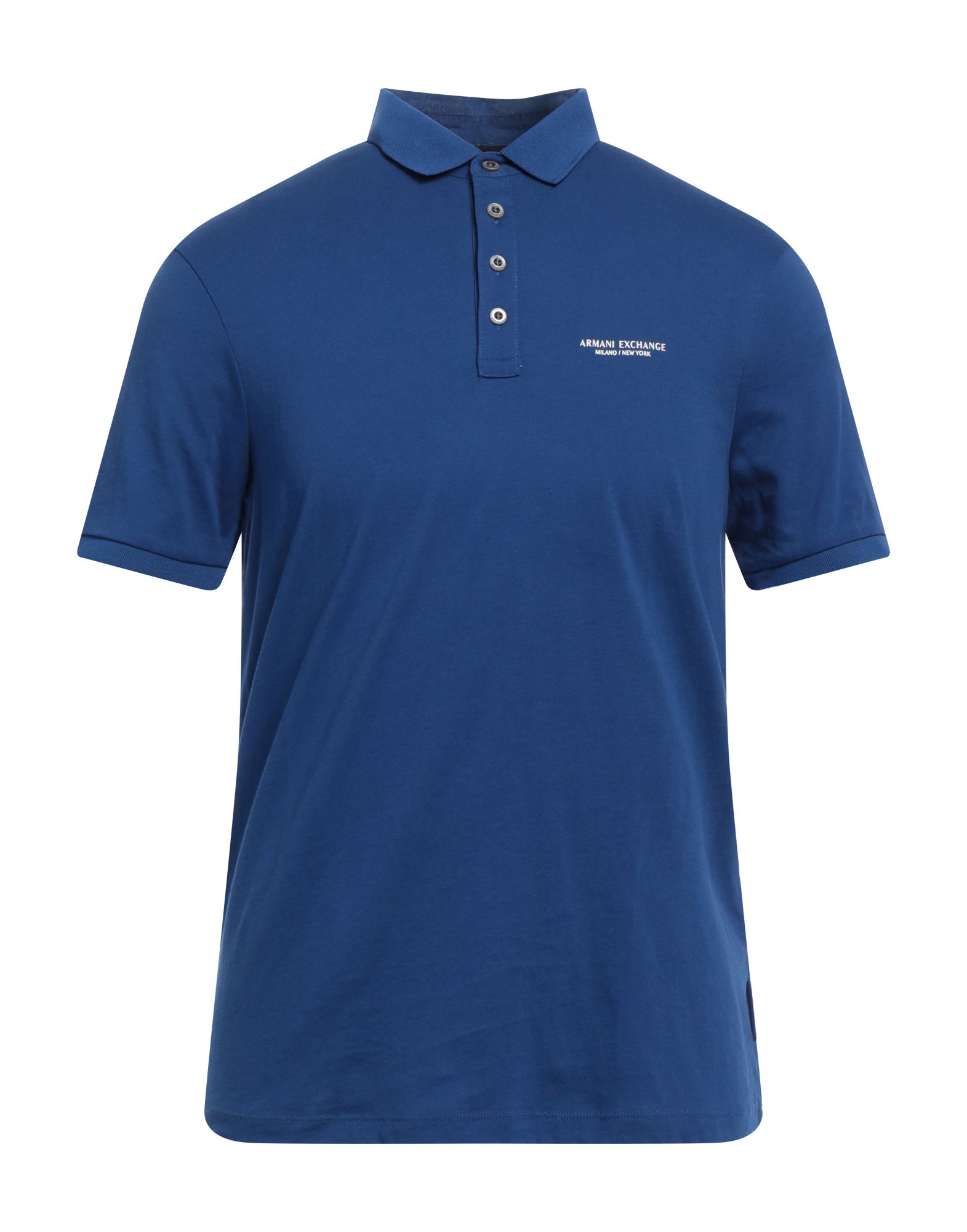 Armani Exchange Polo Shirts In Blue