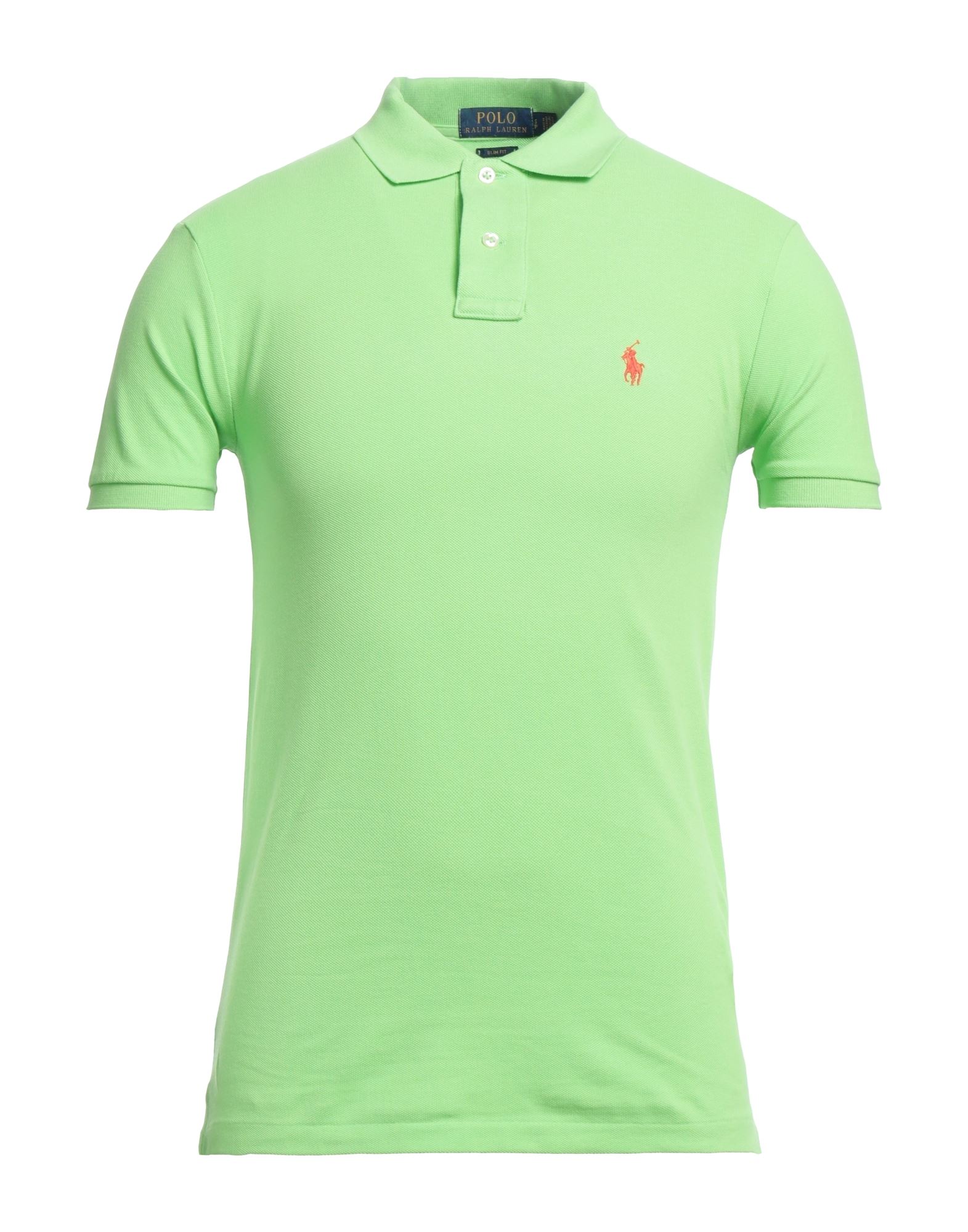 Shop Polo Ralph Lauren Man Polo Shirt Light Green Size M Cotton