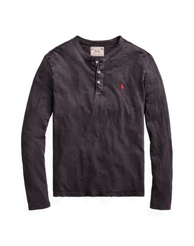 Polo Ralph Lauren Man T-shirt Black Size Xxl Cotton