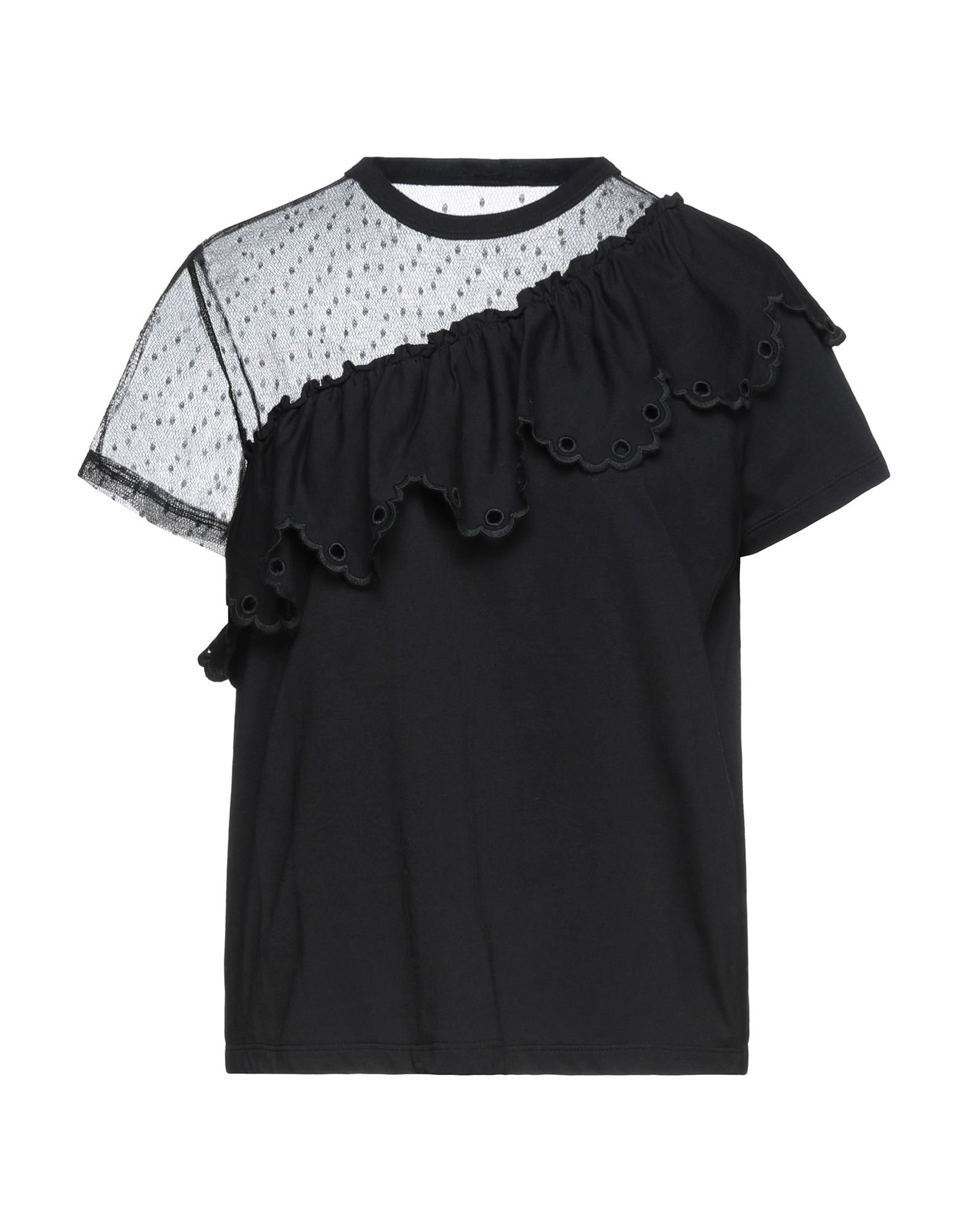 Red Valentino T-shirts In Black
