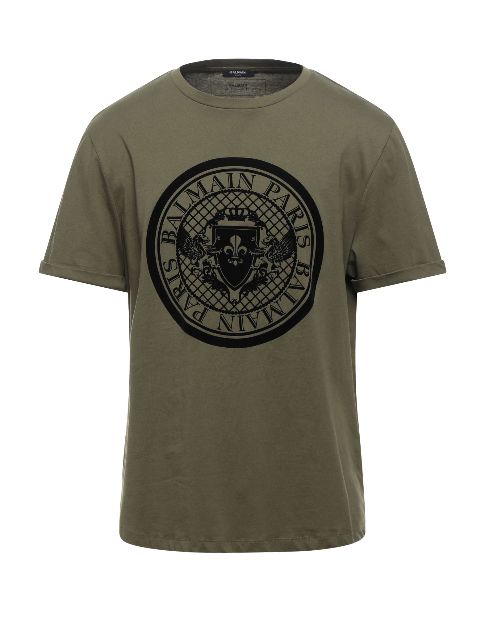 Balmain T-shirts In Military Green