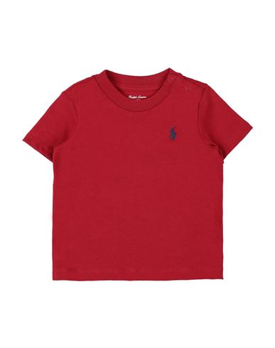 Shop Polo Ralph Lauren Newborn Boy T-shirt Red Size 3 Cotton