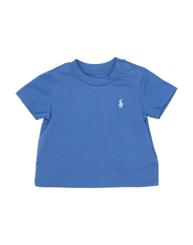 Polo Ralph Lauren Babies'  Newborn Boy T-shirt Blue Size 3 Cotton In Navy Blue