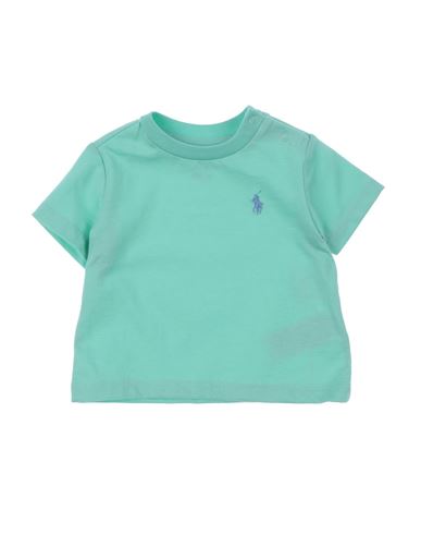 Polo Ralph Lauren Babies'  Newborn Boy T-shirt Light Green Size 3 Cotton