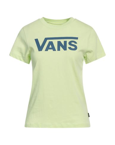 Vans Wm Flying V Crew Tee Woman T-shirt Acid Green Size Xxs Cotton