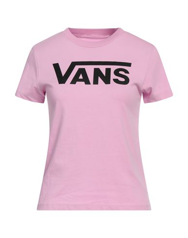 Vans Wm Flying V Crew Tee Woman T-shirt Light Purple Size Xxs Cotton