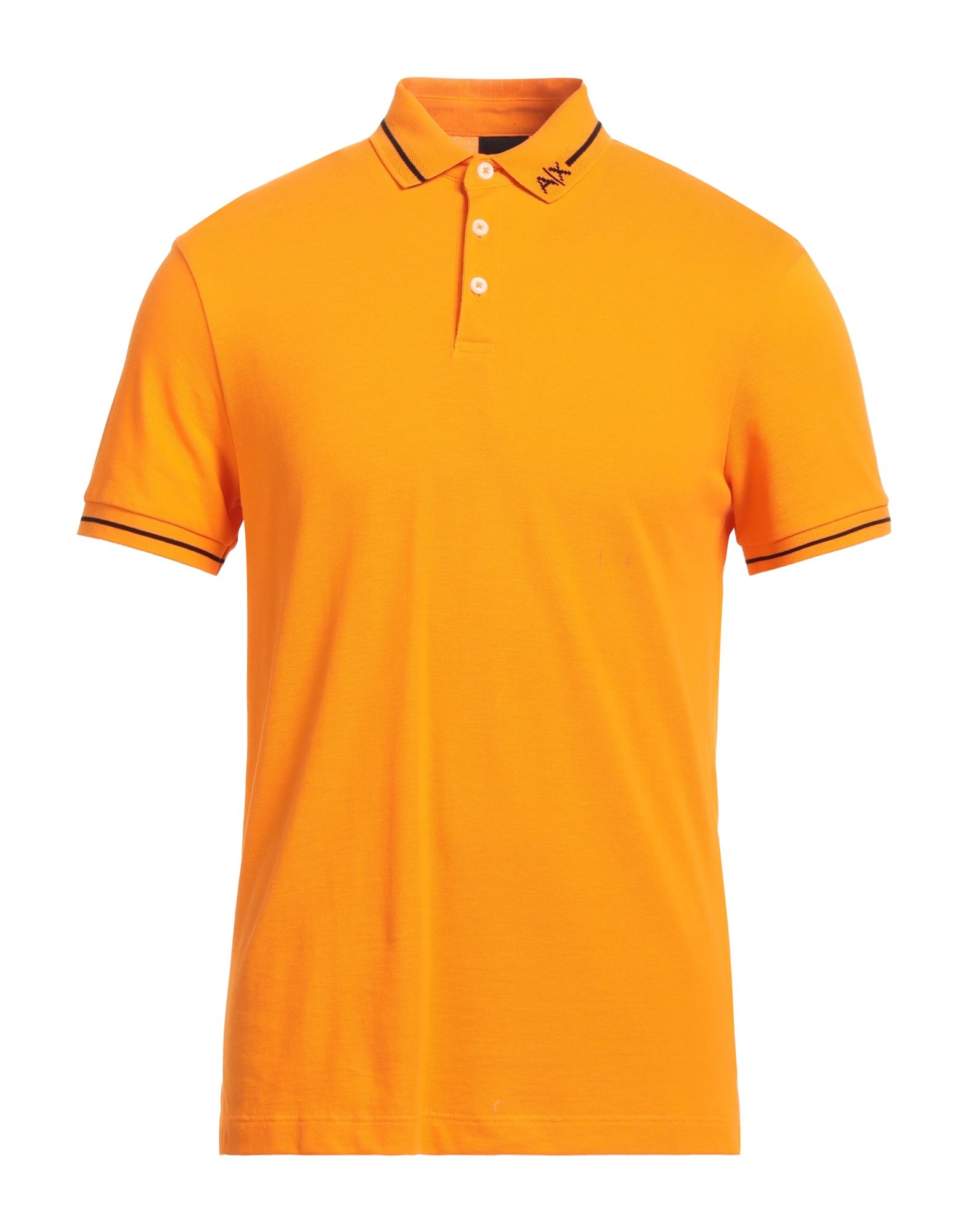 Armani Exchange Polo Shirts In Orange