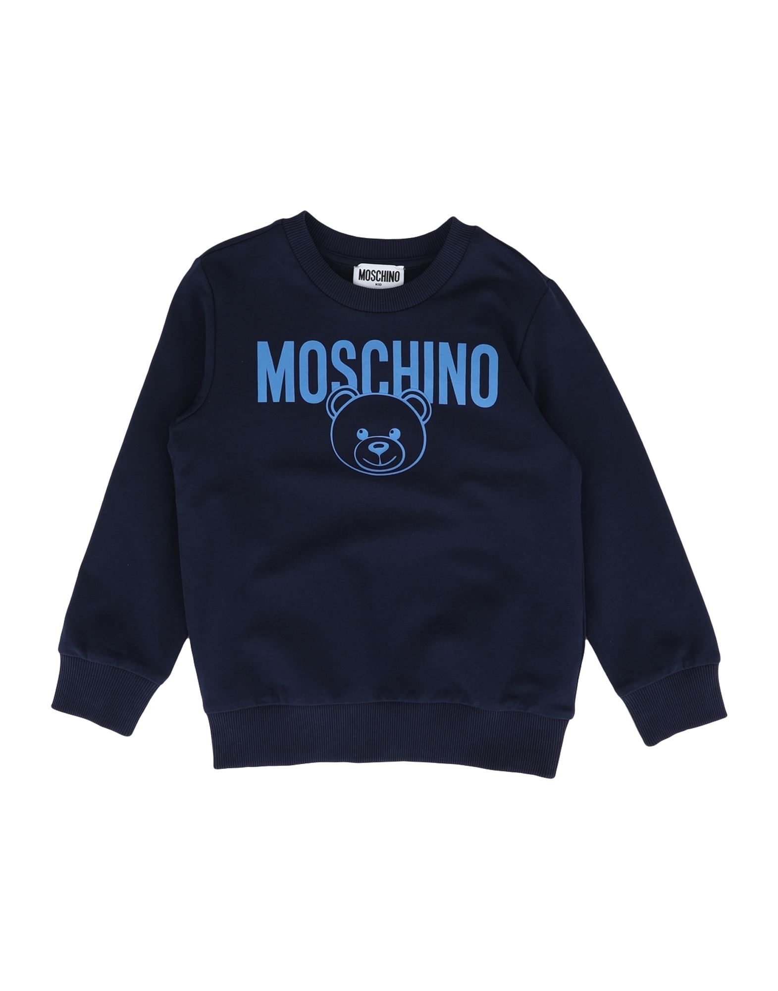 Moschino Teen Sweatshirts In Dark Blue