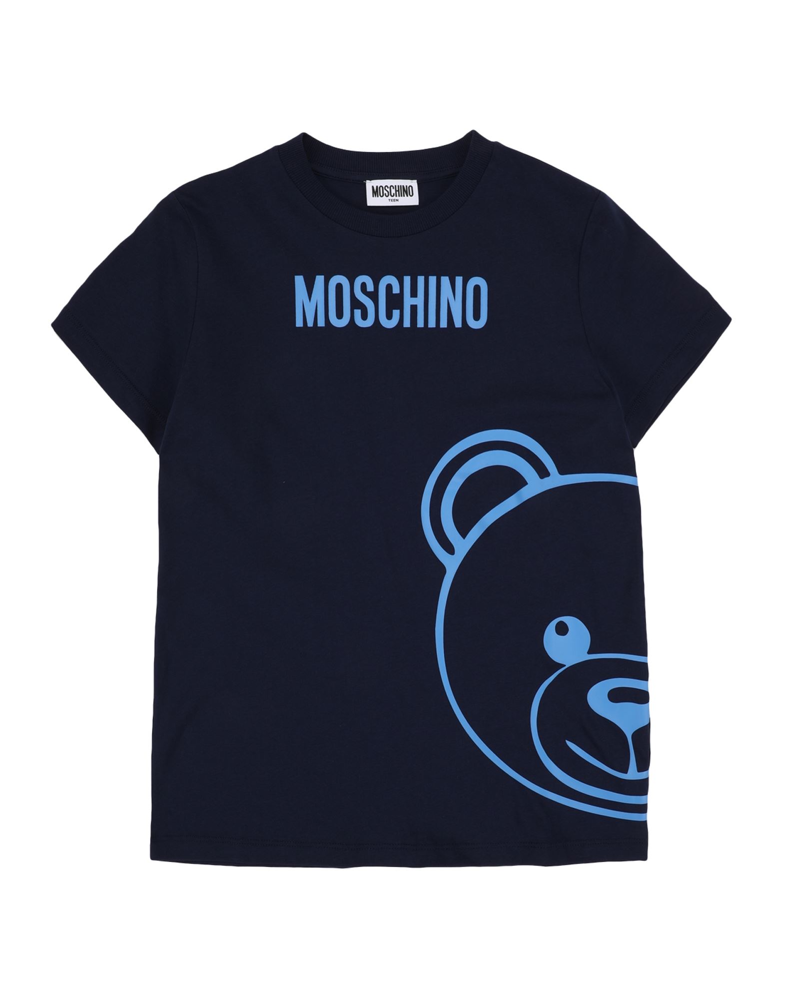 Moschino Teen T-shirts In Dark Blue