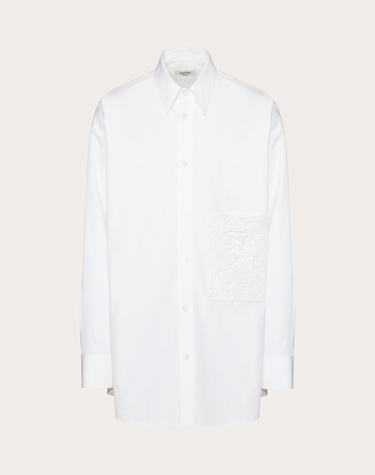 Valentino White Plastron Shirt