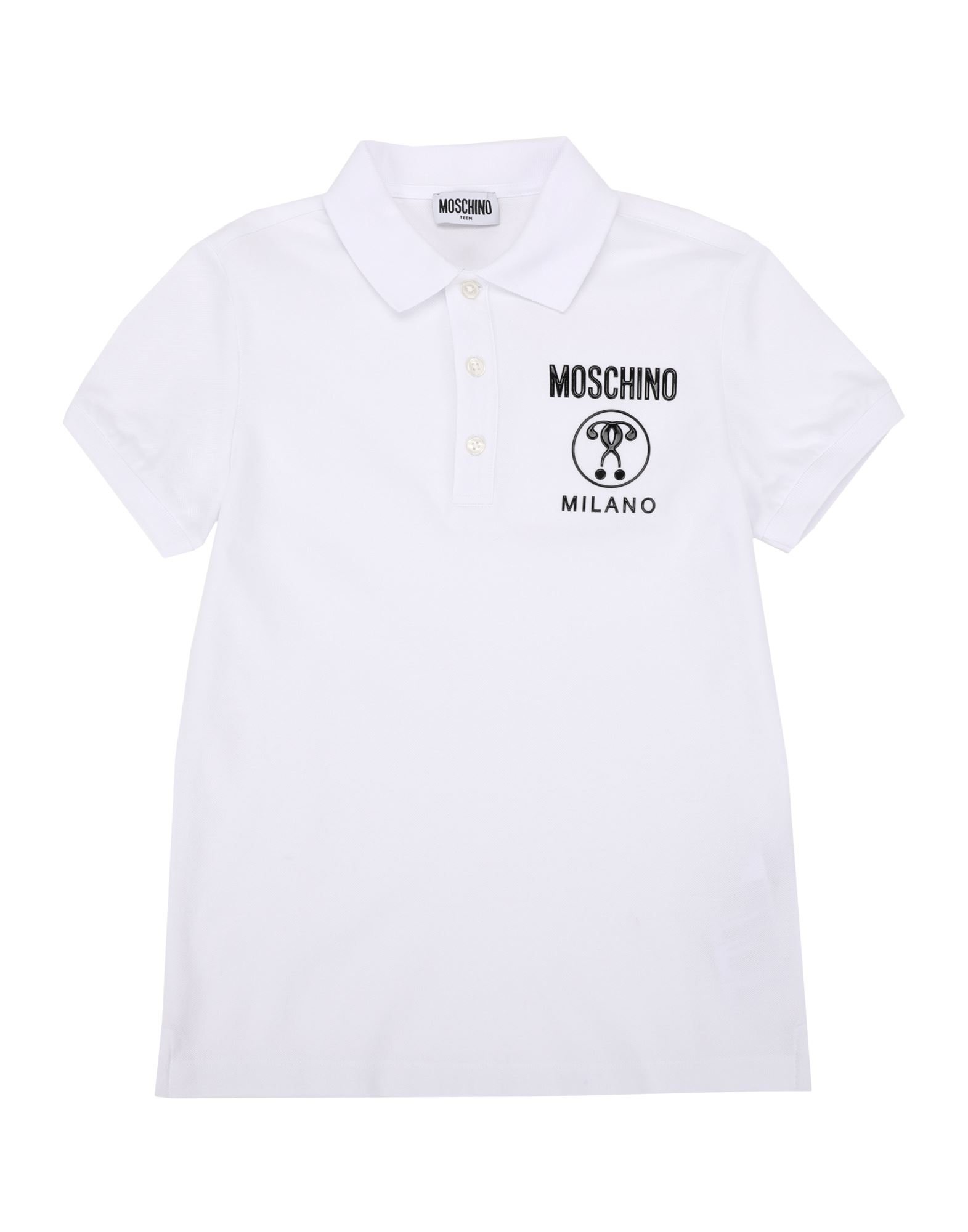 Moschino Teen Polo Shirts In White