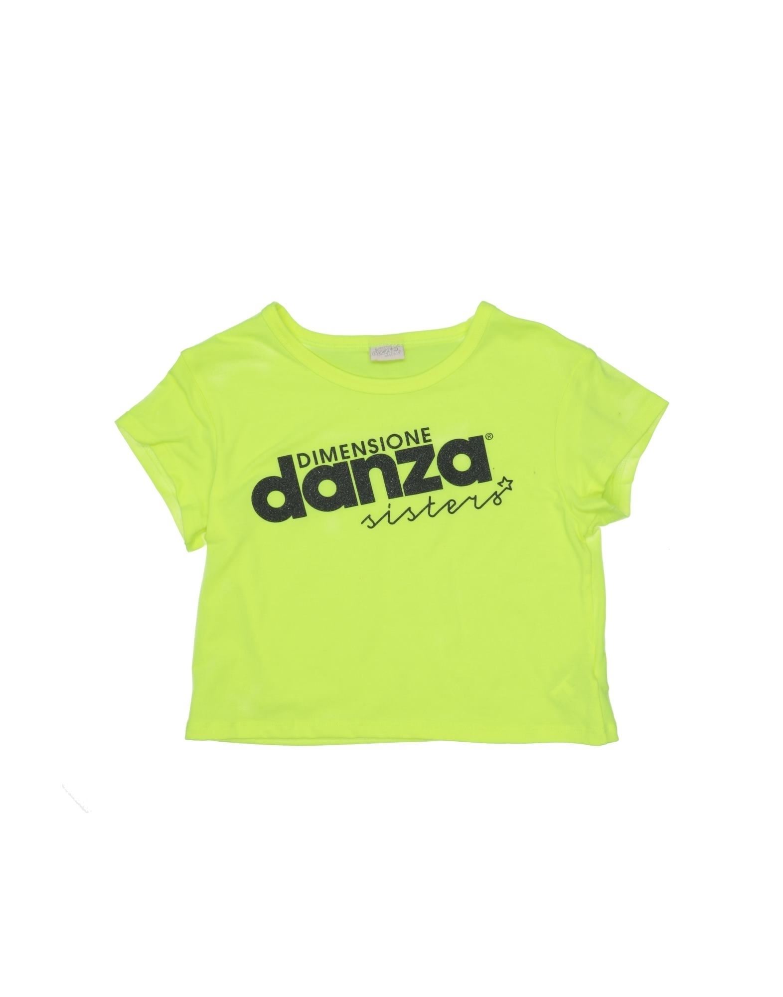 《セール開催中》DIMENSIONE DANZA ガールズ 3-8 歳 T シャツ イエロー 8 コットン 45% / ポリエステル 45% / ポリウレタン 10%