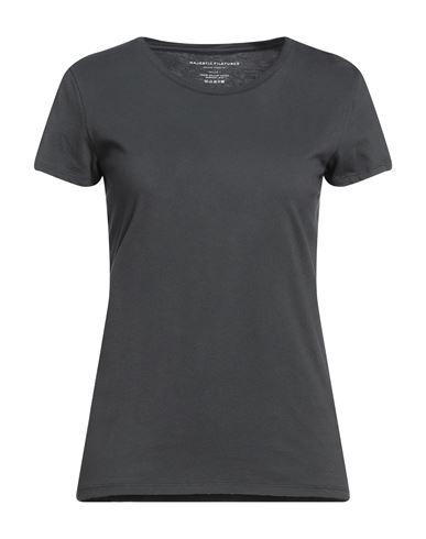 Majestic Filatures Woman T-shirt Steel Grey Size 1 Cotton