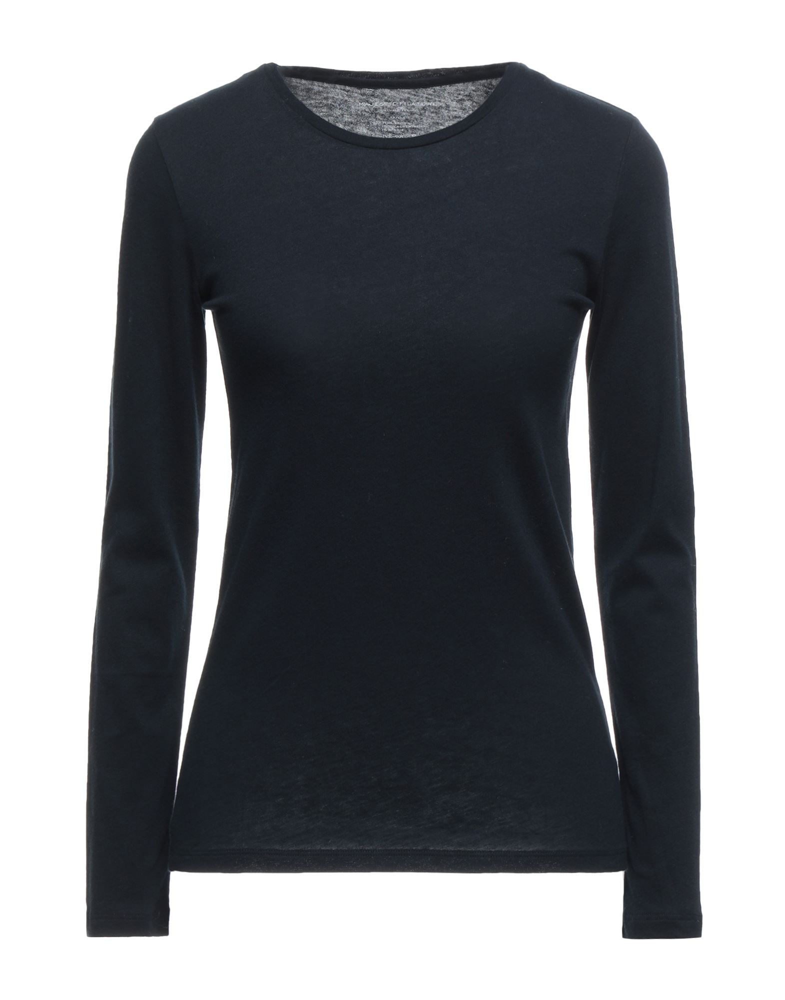 MAJESTIC MAJESTIC FILATURES WOMAN T-SHIRT MIDNIGHT BLUE SIZE 1 COTTON, CASHMERE, SILK,12557660AI 2